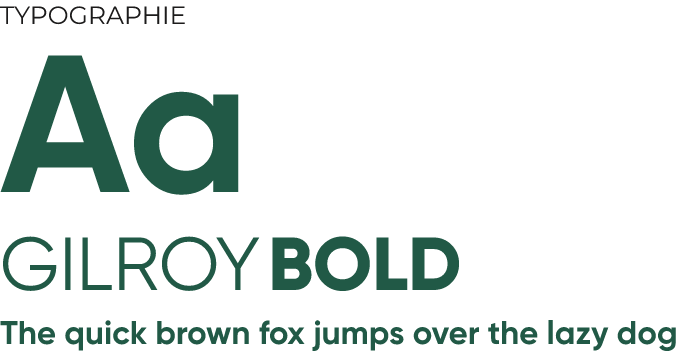 Présentation de la typographie Gilroy Bold utilisée dans la charte graphique Orgaouest